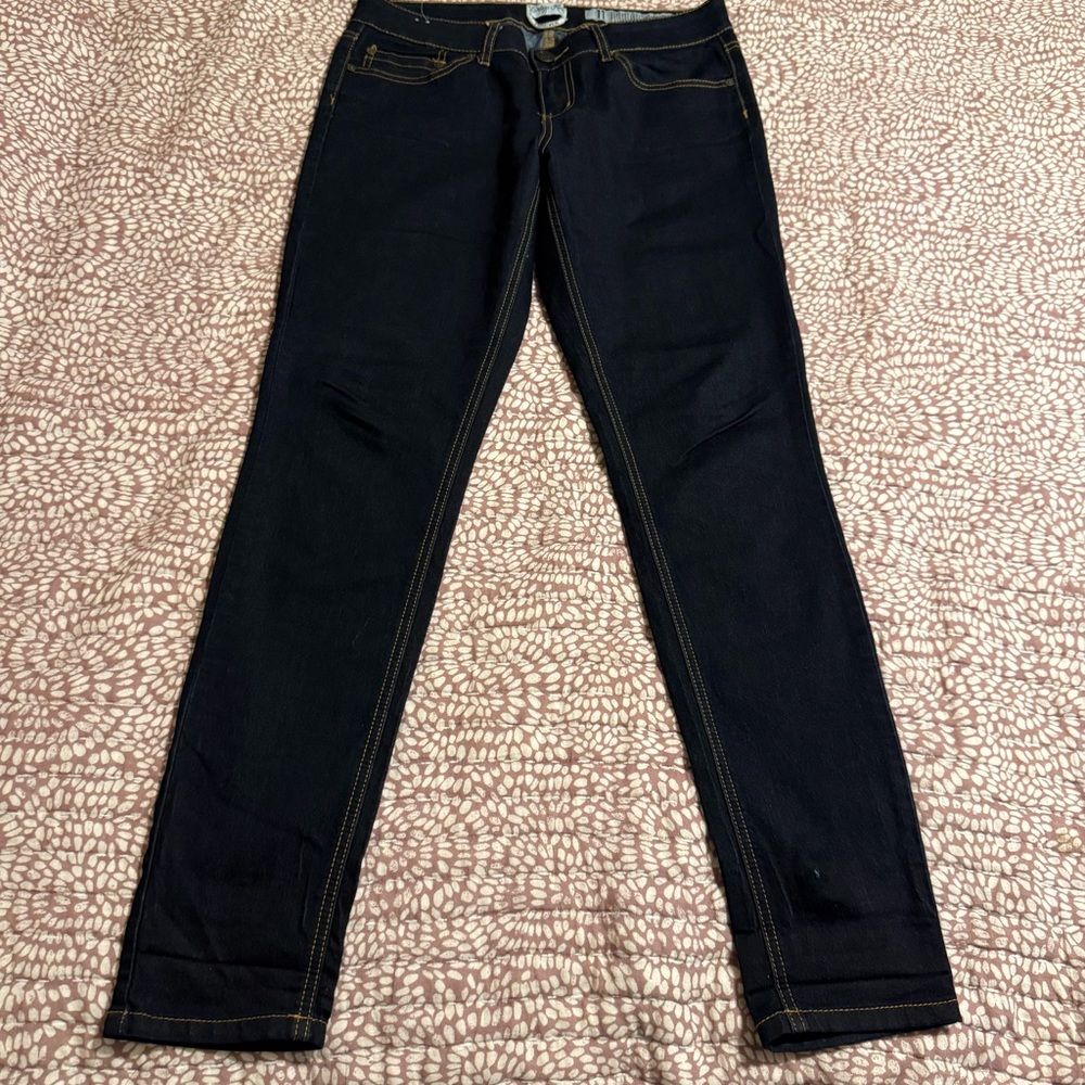Indigo Rein Women's Dark Blue Skinny Jeans